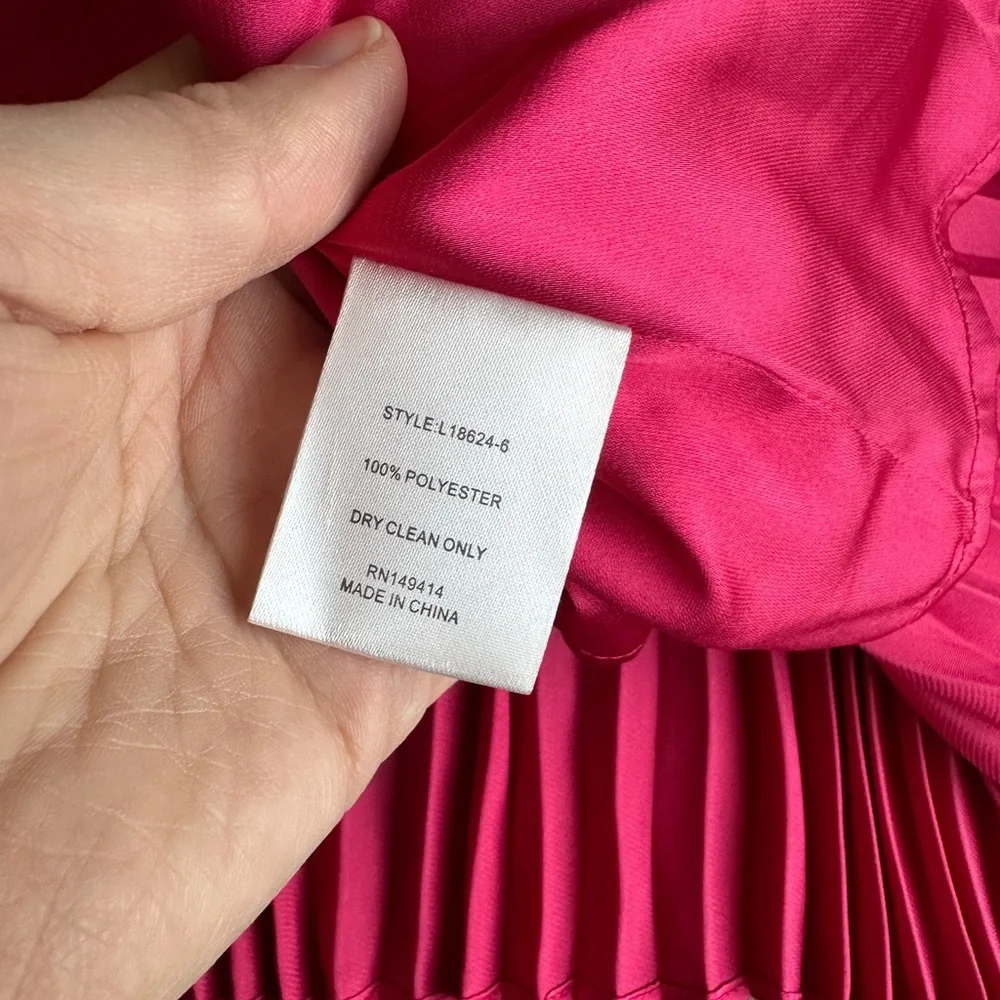Jade Johnny Was NWT GEORGINNA PLEATED BLOUSE Top Pink